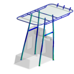 Bureau d'études mécanique et simulation numérique - Naval - Structure roof